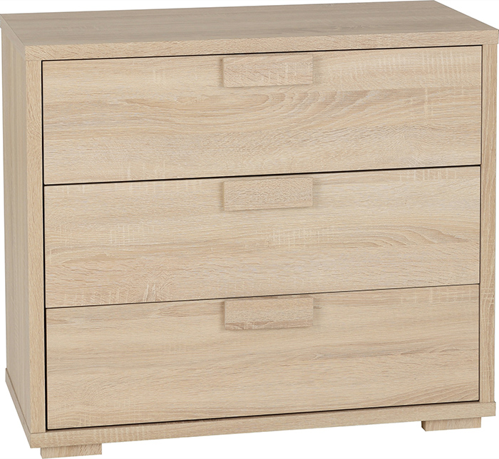 Cambourne 3 Drawer Chest In Sonoma Oak Effect